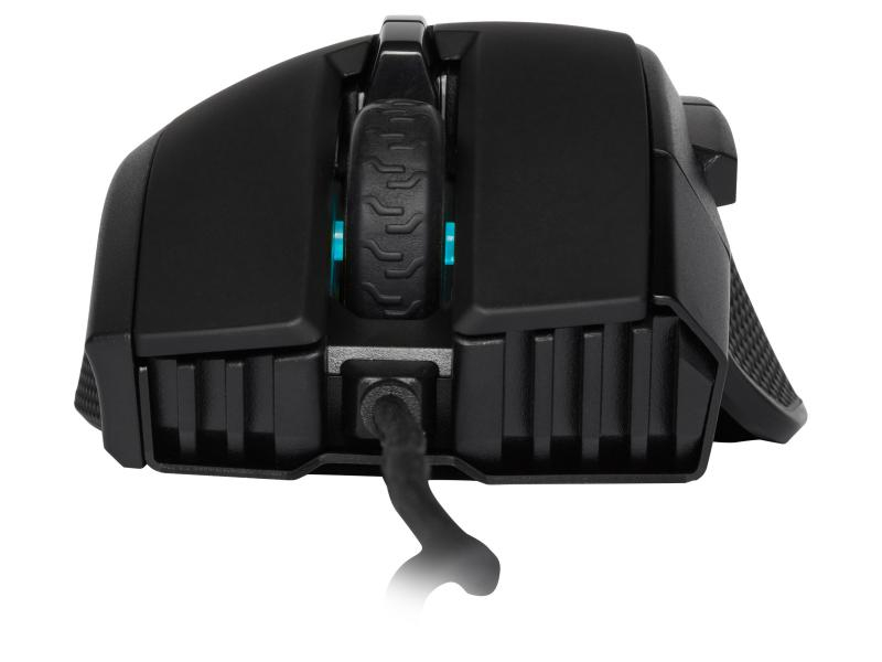 Corsair Gaming-Maus Ironclaw RGB, Maus Features: Beleuchtung; Programmierbare Tasten; Umschaltbare DPI-Auflösung; Integrierter Speicher, Bedienungsseite: Rechtshänder, Farbe: Schwarz, Gewicht: 105 g, Anzahl Tasten: 7 ×, Schnittstelle: USB, Verbindungsa