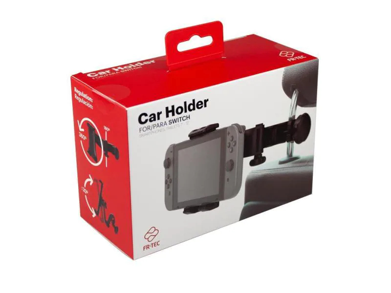 FR-TEC Add-On Switch Car Holder, Farbe: Schwarz, Erweiterungstyp: Lenkradaufsatz, Plattform: Nintendo Switch
