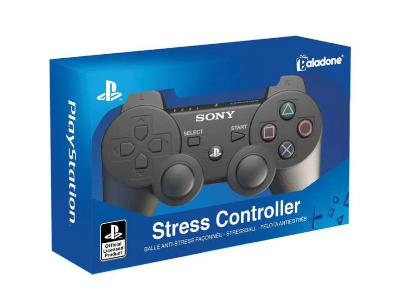Paladone Anti-Stress-Ball PlayStation Stress-Controller Schwarz, Farbe: Schwarz, Themenwelt: PlayStation