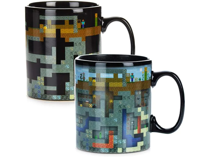 Paladone Kaffeetasse Minecraft mit Thermoeffekt, Tassen Typ: Kaffeetasse, Material: Keramik, Themenwelt: Minecraft