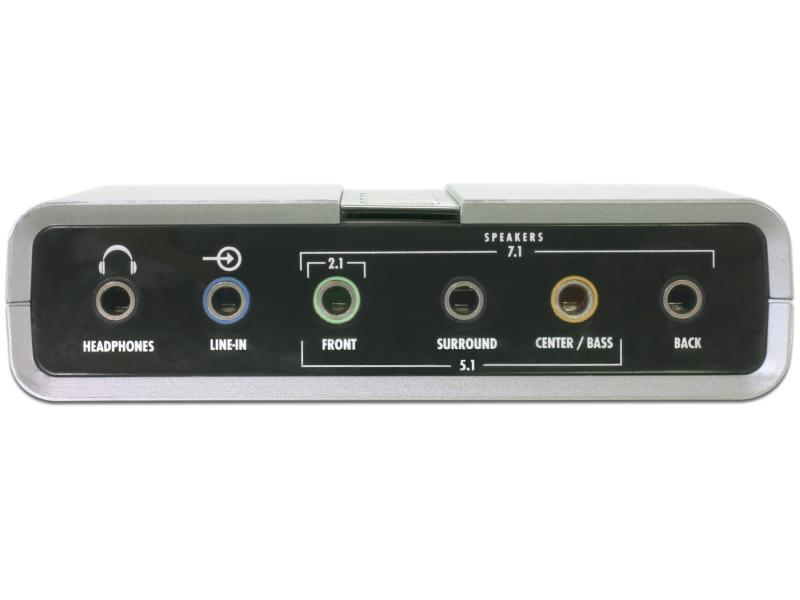 Delock Soundkarte USB Sound Box 7.1 extern, Audiokanäle: 7.1, Schnittstelle Hardware: USB