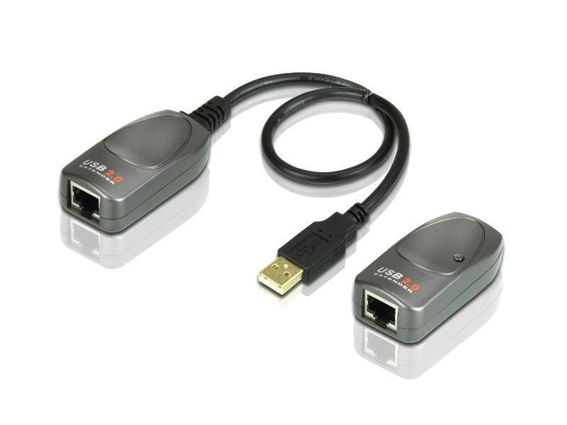 Aten USB-Extender Cat UCE260-AT-G, Weitere Anschlüsse: USB, Set: Ja, Reichweite: 60 m, Extender Typ: Cat-Extender, Videoanschlüsse: Keiner, Einsatzzweck Extender: USB