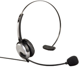hama Telefon-Headset für DECT-Telefone, silber / anthrazit
