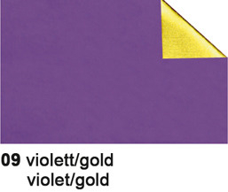 URSUS Bastelfolie Alu 50x80cm 4442109 90g, violett/gold