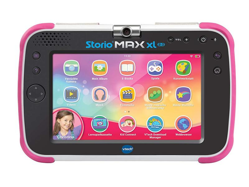 Vtech Kindertablet Storio MAX XL 2.0 pink, Altersempfehlung ab: 4 Jahren, Kapazität Wattstunden: , MicroSD-Karte nicht inkl.