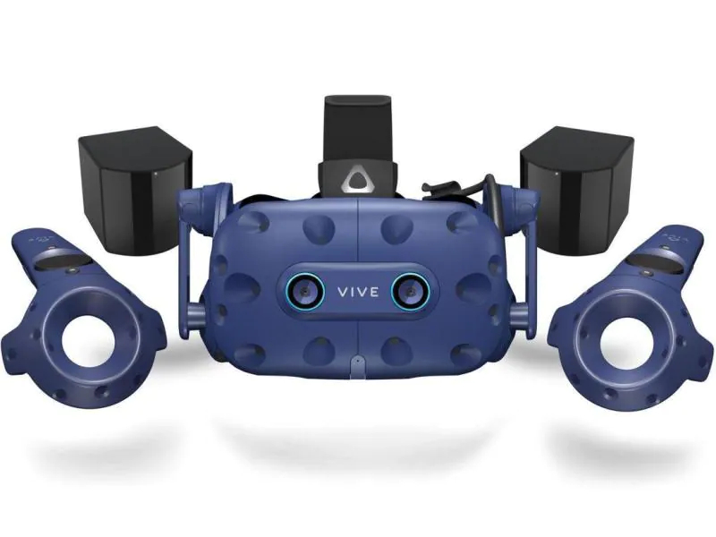HTC VR-Headset Vive Pro Eye - Full Kit, Controller enthalten, Displaytyp: AMOLED, Display vorhanden, Natives Eye-Tracking