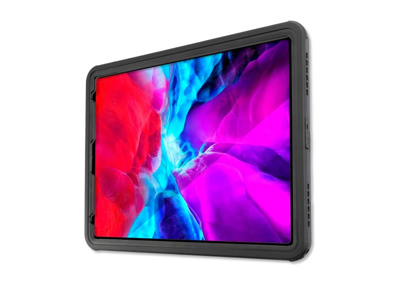 4smarts Rugged Case Active Pro Stark iPad Pro 12.9 (2020), Kompatible Hersteller: Apple, Bildschirmdiagonale: 12.9 ", Tablet Kompatibilität: iPad Pro 12.9" (4. Gen./2020), Material: Polycarbonat, Standfuss: Nein, Farbe: Transparent, Schwarz