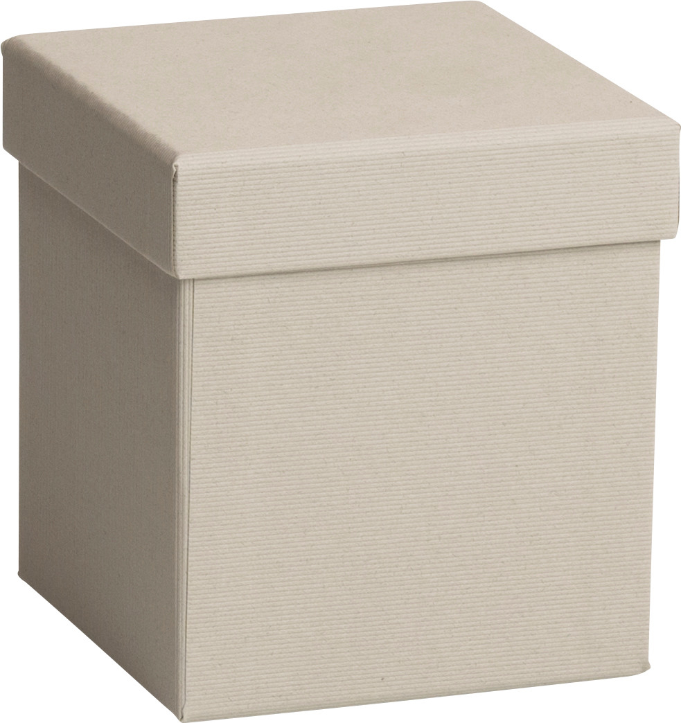 STEWO Geschenkbox Cube 2551616690 grau hell 11x11x12cm
