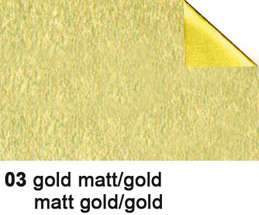 URSUS Bastelfolie Alu 50x80cm 4442103 90g, gold/gold matt