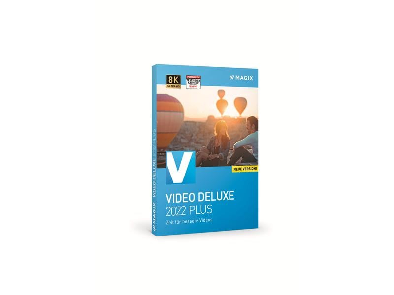 Magix Magix Video Deluxe Plus 2022 Box, Vollversion, WIN, DE, Produktfamilie: Video, Produktserie: Deluxe, Lizenztyp: Vollversion, Kundenart: Privatkunde, Lizenzform: Box