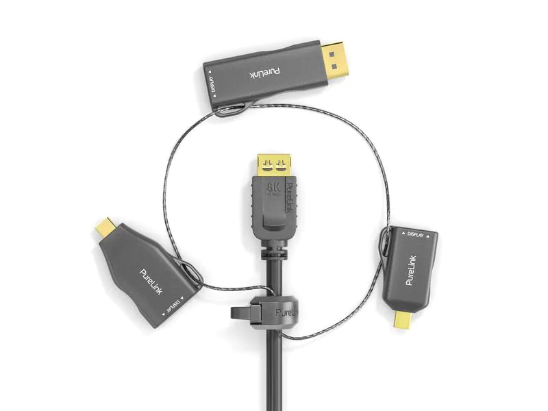 PureLink Adapterring IQ-AR200 HDMI 4K/60Hz, Kabeltyp: Adapter, Videoanschluss Seite A: HDMI, Videoanschluss Seite B: USB Type-C, Mini-DisplayPort, DisplayPort