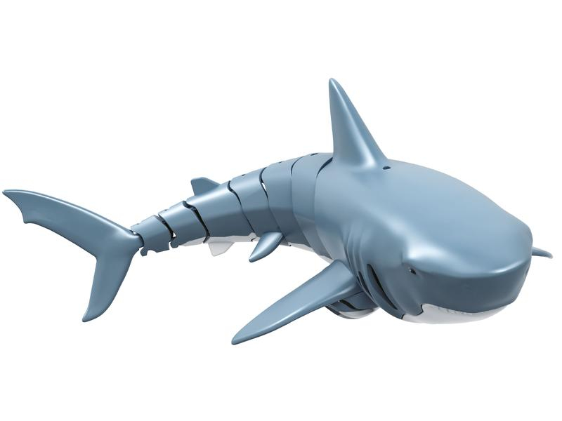 Amewi Sharky ? der blaue Hai RTR, Fahrzeugtyp: Fisch, Antriebsart: Elektro Brushed, Modellausführung: RTR (Ready to Run), Benötigt zur Fertigstellung: Batterien für Sender, Schwierigkeitsgrad: 1. Einsteiger, Selbstaufrichtend: Nein