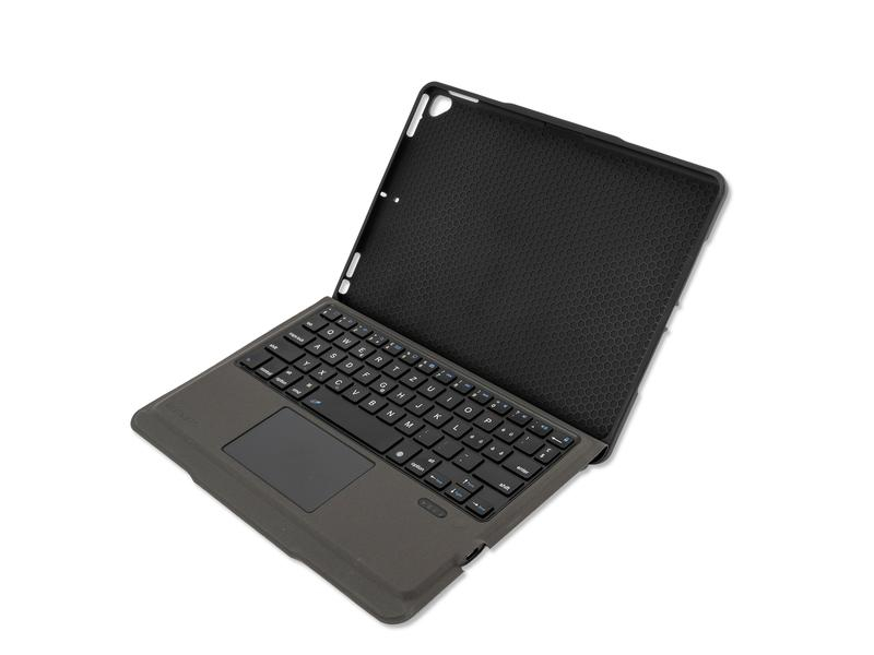 4smarts Tablet Tastatur Cover Solid für iPad 10.2" (7. + 8. Gen.), Verbindungsmöglichkeiten: Bluetooth, Tastaturlayout: QWERTZ (CH), Kompatible Hersteller: Apple, Bildschirmdiagonale: 10.2 ", Farbe: Schwarz, Tablet Kompatibilität: iPad (8. Gen.), iPad