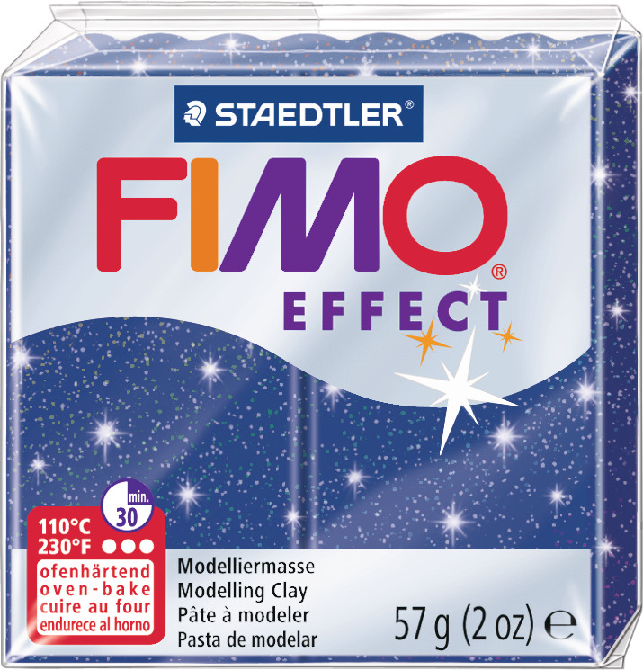 FIMO Knete Effect 57g 8020-302 Glitter blau