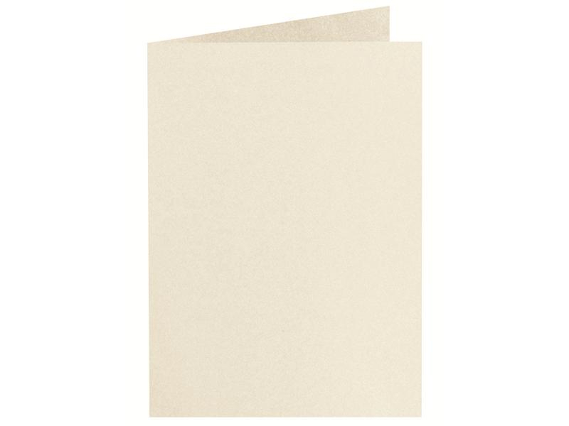 Artoz Blankokarte Perle A5, 5 Stück, Ivory, Papierformat: A5, Motiv: Kein, Verpackungseinheit: 5 Stück, Farbe: Elfenbein, Inkl. Couvert: Nein