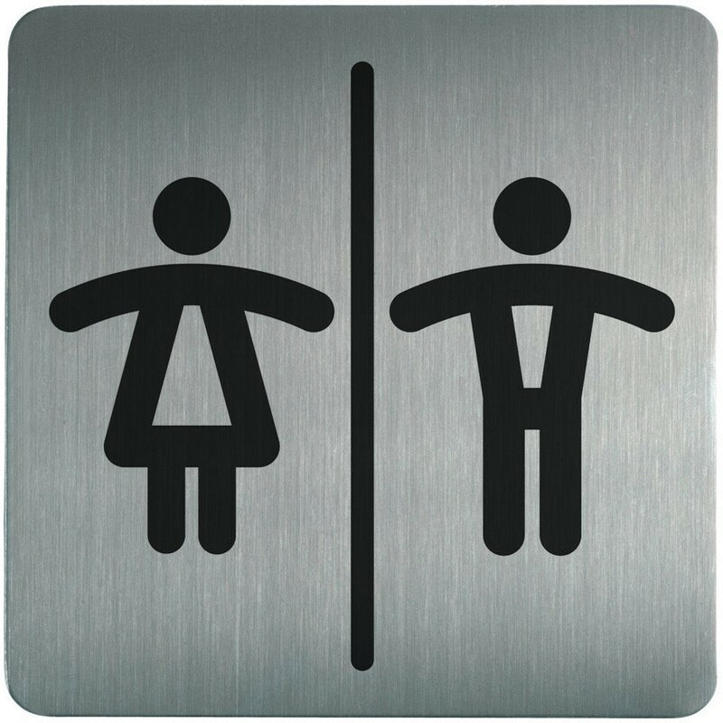 DURABLE Piktogramm PICTO "WC Damen und Herren", quadratisch