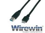 Wirewin USB3.0 Verlängerungskabel, USB-A Stecker zu USB-A Buchse, schwarz, 3 Meter, 5Gbps