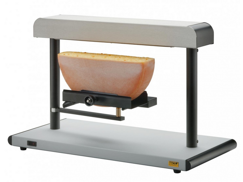 TTM Raclette-Gerät Zinal, Kippfunktion, Anzahl Käsehälften: 1 Stück, Käseform: Dreieck; Rechteck; Rund, Plattengrösse (Länge x Breite): 59 x 28 cm