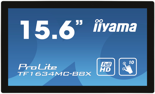 IIYAMA TFT TF1634MC 39.5cm MTOUCH Ei 15.6"/1920x1080/10-Punkt/HDMI/DP/VGA