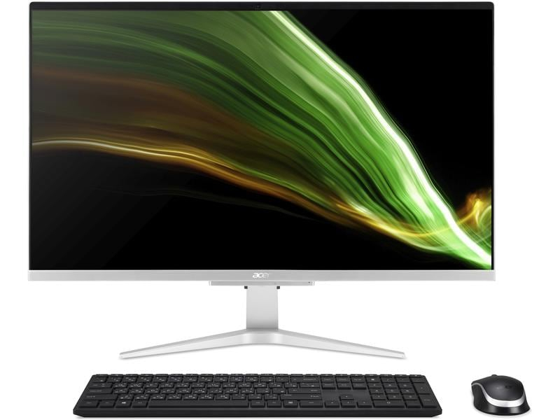 Acer AIO Aspire C27-1655 MX330, Bildschirmdiagonale: 27 ", Prozessorfamilie: Intel Core i7 (11xxx), Verbauter Arbeitsspeicher: 16 GB, Speicherkapazität Total: 2000 GB, Speichertyp: SSD, HDD, Optisches Laufwerk: Kein optisches Laufwerk