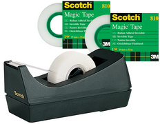 3M Scotch Tischabroller C38, inkl. Klebefilm Clear, schwarz