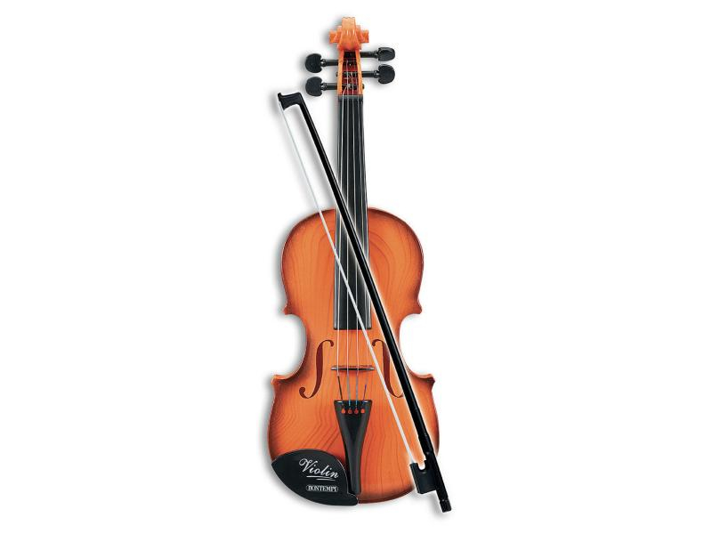 Bontempi Musikspielzeug Geige mit 4 Metall Saiten, Alter ab: 5 Jahre, Material: Kunststoff