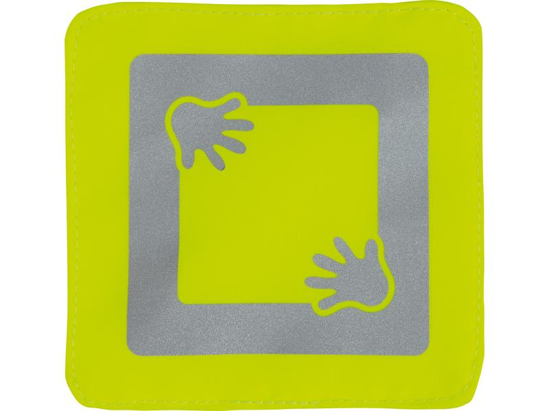 Abus Reflektor Mike 2er Set, 12 x 12 cm, Material: Polyester, Farbe: Neongelb, Zubehörtyp: Reflektoren