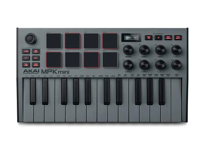 Akai Keyboard Controller MPK Mini MK3, Tastatur Keys: 25, Gewichtung: Nicht gewichtet