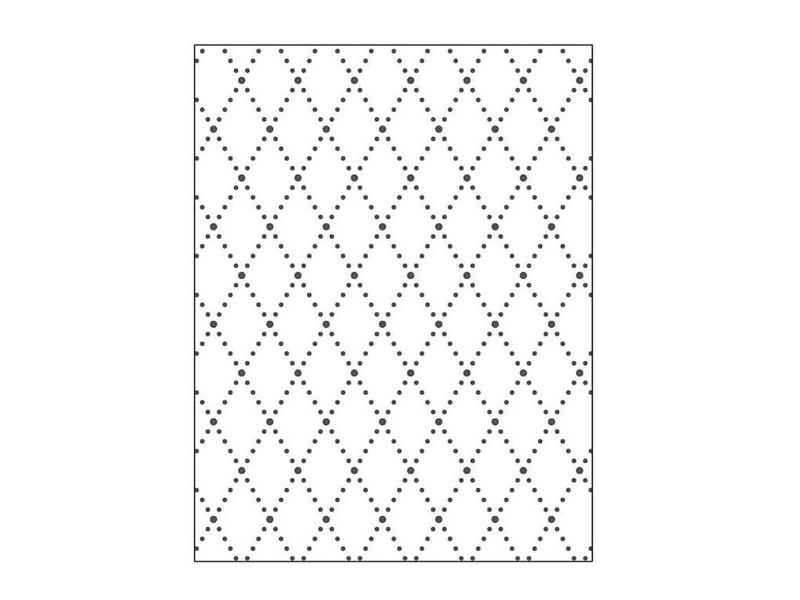 Creativ Company Prägeschablone 11 x 14 cm, Rhomben, Motiv: Geometrische Figuren, Betriebsart: Manuell, Produkttyp: Prägeschablone