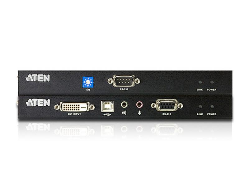 Aten KVM-Extender CE600, Weitere Anschlüsse: Audio, USB, Set: Ja, Reichweite: 60 m, Extender Typ: Cat-Extender, Videoanschlüsse: VGA, Einsatzzweck Extender: KVM