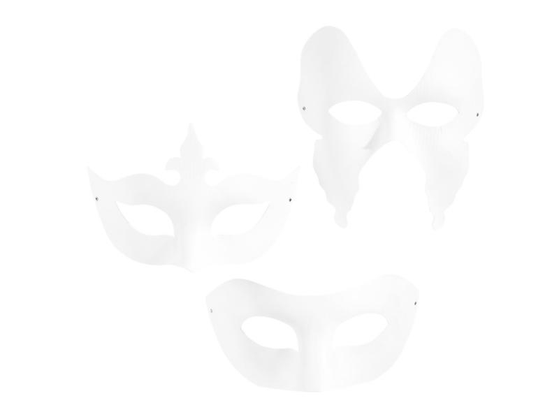 Creativ Company Maske Theater, 12 Stück, Verpackungseinheit: 12 Stück, Form: Andere, Papp-Art: Papp-Maske