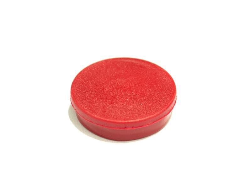 Bi-Office Haftmagnet Super Strong 20 mm Rot, 10 Stück, Detailfarbe: Rot, Verpackungseinheit: 10 Stück, Belastbarkeit: 1 kg