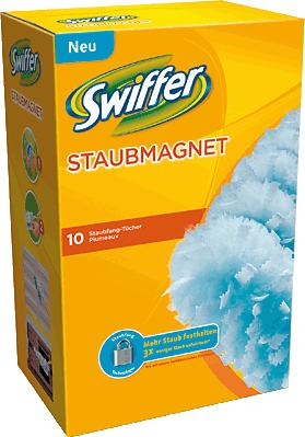 Swiffer Staubmagnet 9 Stück, Verpackungseinheit: 9 Stück, Farbe: Weiss, Kompatibel zu: Swiffer Staubmagnet; Swiffer Staubmagnet XXL