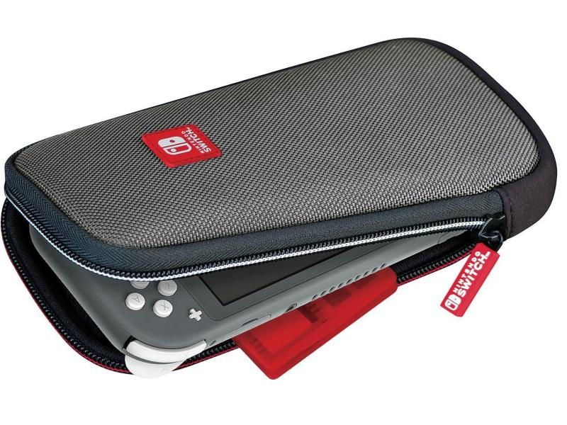 Big Ben Interactive Schutzhülle Switch Lite Slim Travel Case NLS115, Farbe: Grau, Rot, Zubehörtyp: Tasche, Plattform: Nintendo Switch Lite