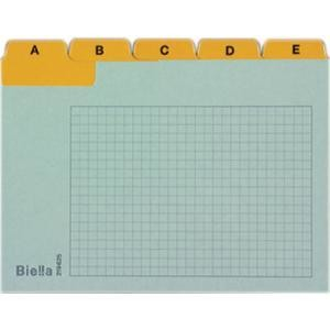 BIELLA Kartei-Leitkarten A6 219625.2 gelb,A-Z,verstärkt,25-teilig
