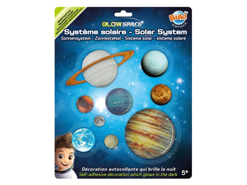 Buki Wandtattoo Sonnensystem, Farbe: Mehrfarbig