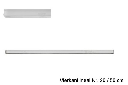 AKRYLA Vierkantlineal 50cm 20/50 Acryl