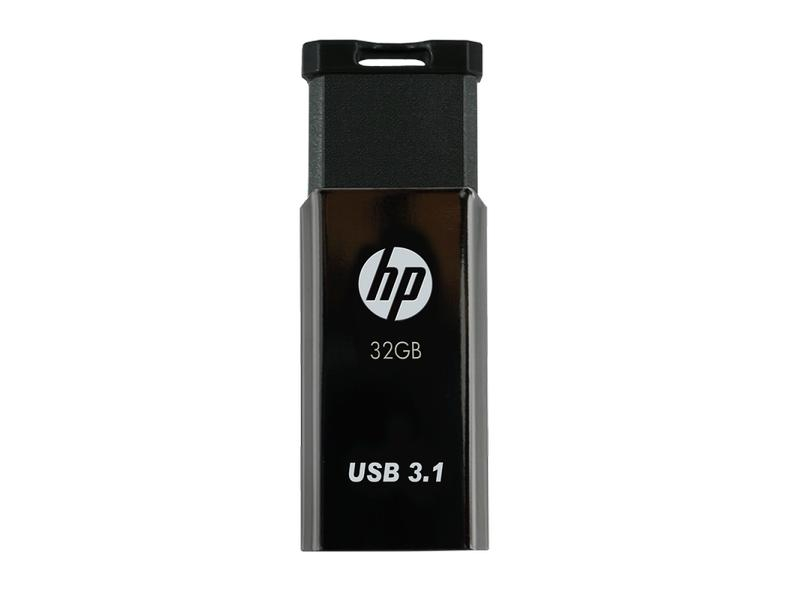 HP USB-Stick 3.1 x770w 64 GB, Speicherkapazität total: 64 GB, Speicherverschlüsselung: Keine, Farbe: Schwarz, Lesegeschwindigkeit max.: 75 MB/s, Schnittstellen: Type A USB 3.2 Gen 1, USB Speicher Bauform: Schieber