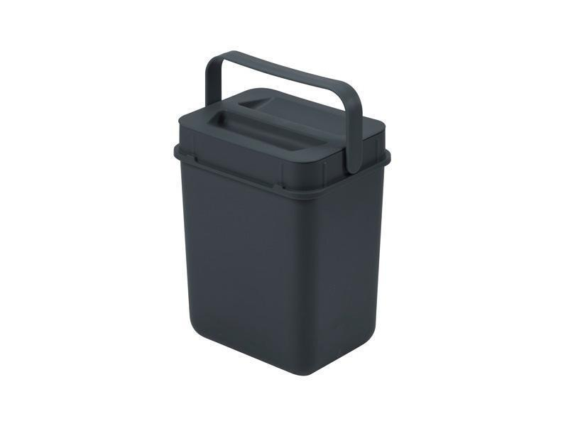 Müllex Kompostbehälter BOXX 5 l, komplett, Anthrazit, Anzahl Behälter: 1, Farbe: Anthrazit, Form: Quadratisch, Material: Kunststoff, Fassungsvermögen: 5 l