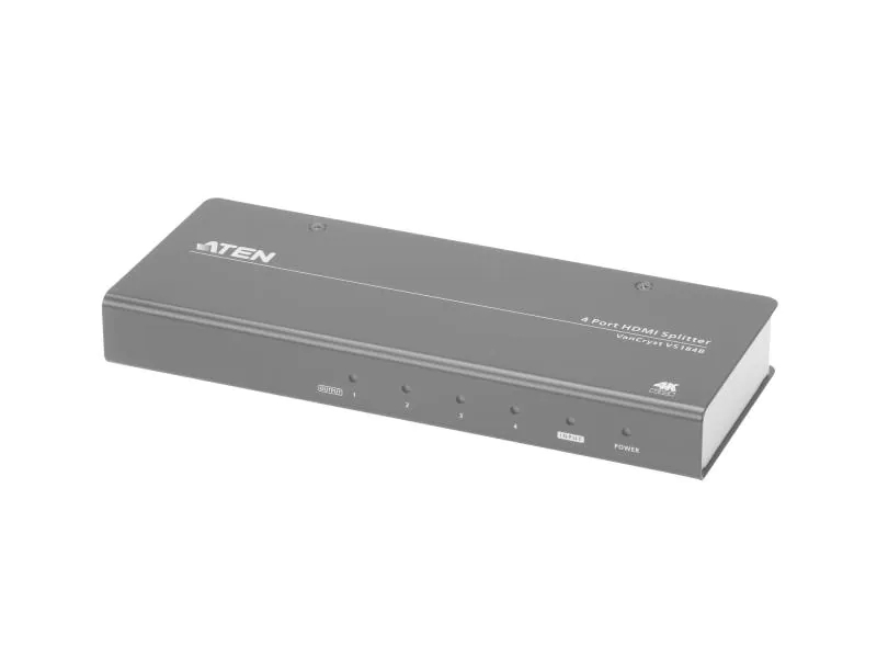 Aten 4-Port Signalsplitter HDMI - HDMI VS184B, Anzahl Ports: 4, Schnittstellen: HDMI Typ A, Signalverstärkung: Aktiv