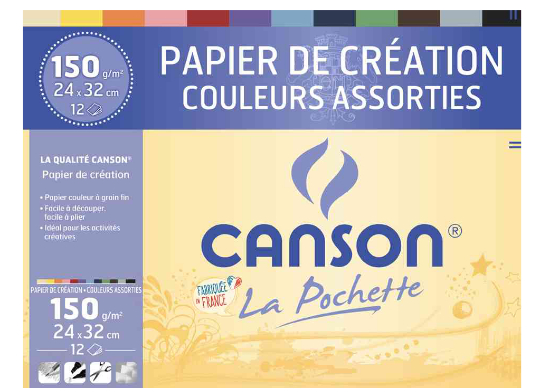 CANSON Tonpapier in Sammelmappe, 240 x 320 mm, 150 g/qm