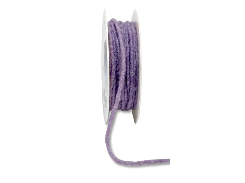 Pattberg Textilband Elbe Wolle 0.5 cm x 15 m, Flieder, Breite: 5 mm, Länge: 15 m, Verpackungseinheit: 1 Stück, Detailfarbe: Flieder, Band-Art: Textilband