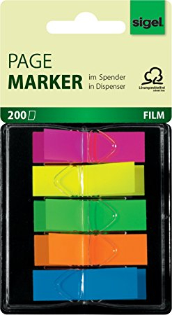 sigel Haftstreifen "Z-Marker" Film Mini Neon, 12 x 45 mm