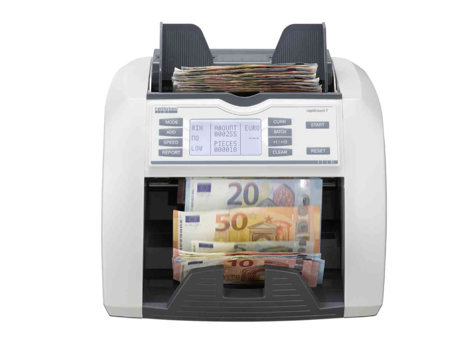 ratiotec Geldschein-Zählgerät T 225, Version Cash Box