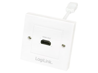 LogiLink Anschlussdose, 1 x HDMI, geschirmt, weiß