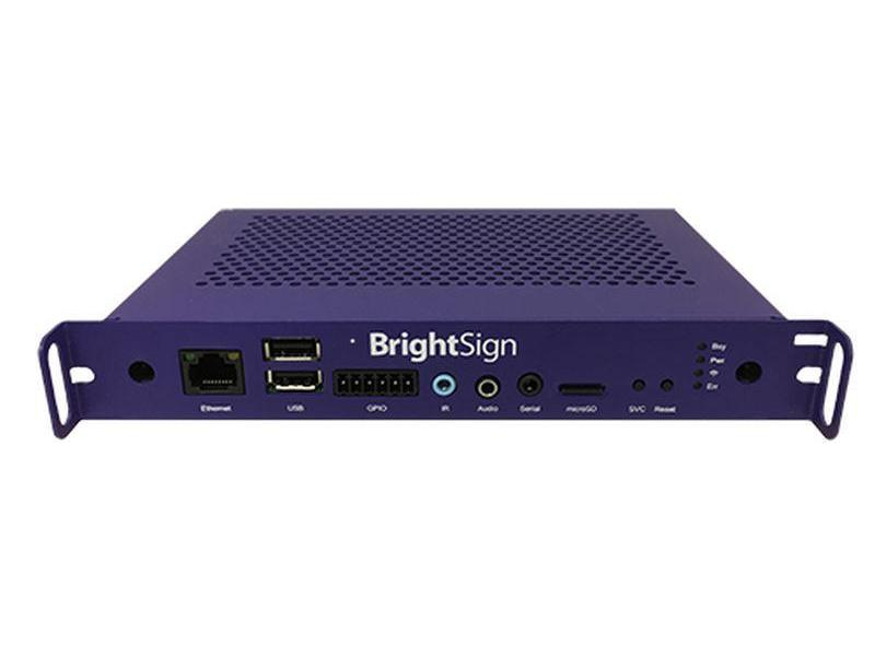 BrightSign Digital Signage Player HO523 Player OPS, Max. Auflösung: 1920 x 1080 (Full HD), Schnittstellen: USB; GPIO; 3,5 mm Klinke; MicroSD, Touch Unterstützung, CMS-Software