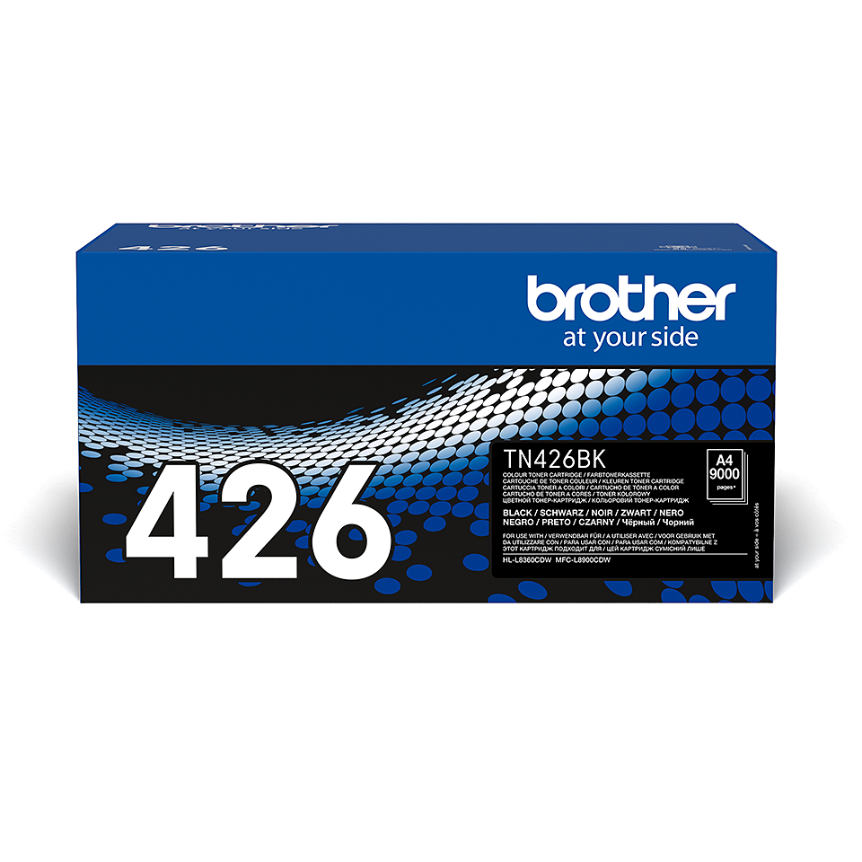 BROTHER TN426BK | 9000 Seiten BROTHER Tonerkassette mit sehr hoher Reichweite, schwarz
