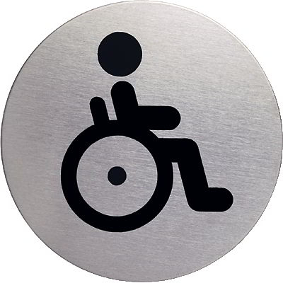 DURABLE Piktogramm "Behinderten-WC", Durchmesser: 83 mm