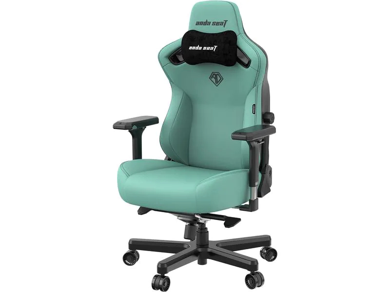 Anda Seat Gaming-Stuhl Kaiser 3 L Blaugrün, Lenkradhalterung: Nein, Höhenverstellbar: Ja, Detailfarbe: Blaugrün, Material: Kunstleder, Belastbarkeit: 120 kg