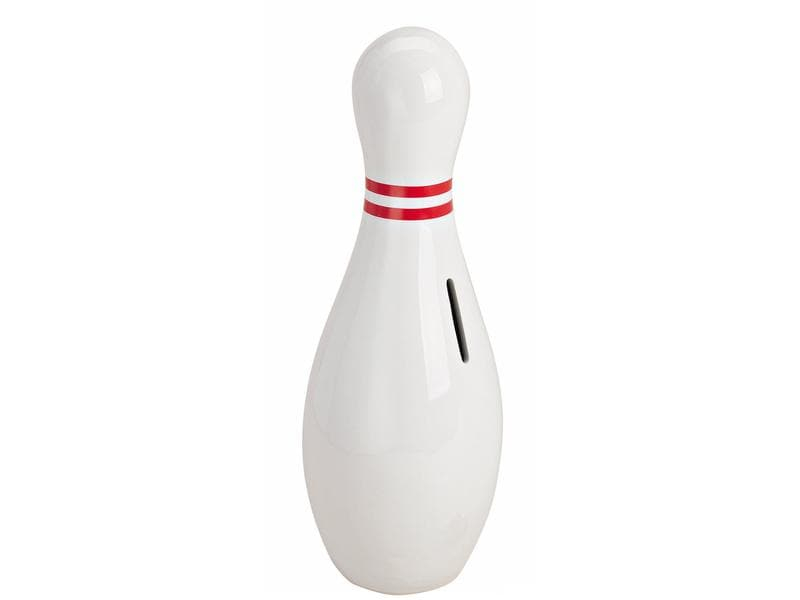 G.Wurm Spardose Bowling Pin 11 x 11 x 30 cm, Breite: 11 cm, Höhe: 30 cm, Länge: 11 cm, Motiv: Bowling
